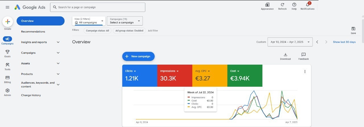 Capture Google Ads · Services d'urgence, Luxembourg